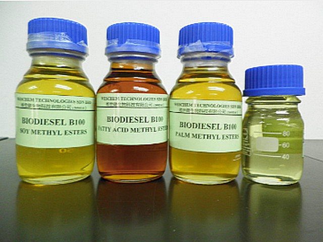 Biodiesel de différentes qualités d'huile