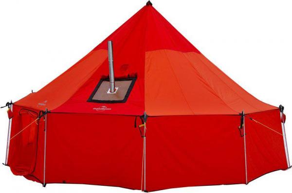 Grand bain de camping en forme de tente