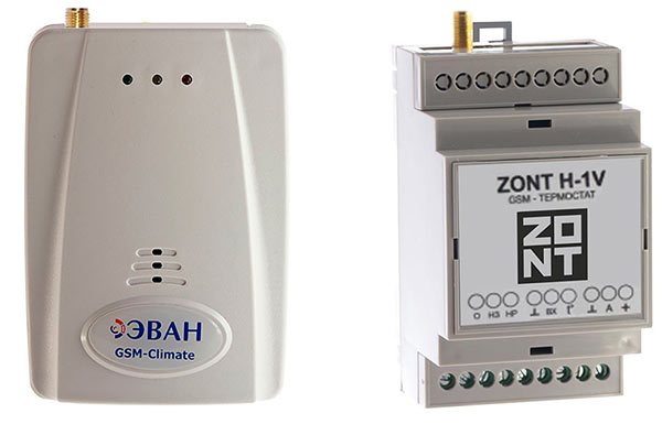 GSM thermostaten ZONT H-1 GSM-Climate en ZONT H-1V