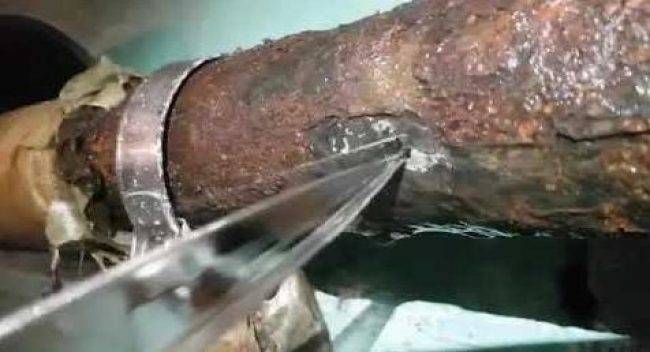 Paano alisin ang isang pagtagas sa isang pagpainit na tubo ng mekanikal na sealing ng isang butas at sealing ng kemikal ng isang leak