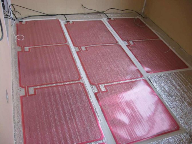 Chauffage par le sol en carbone: tapis infrarouge à tige, carbone électrique sous le stratifié et revues