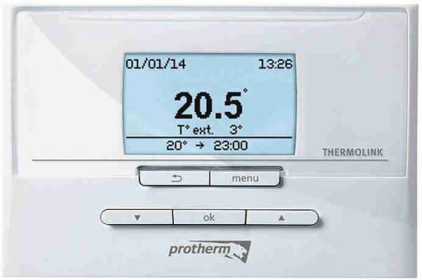 Thermostat d'ambiance programmable Protherm Thermolink P avec interface (eBus) pour chaudière à gaz Protherm Gepard (Panther)