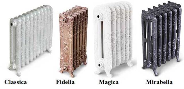 Mga linya ng modelo ng radiator ng Exemet cast iron