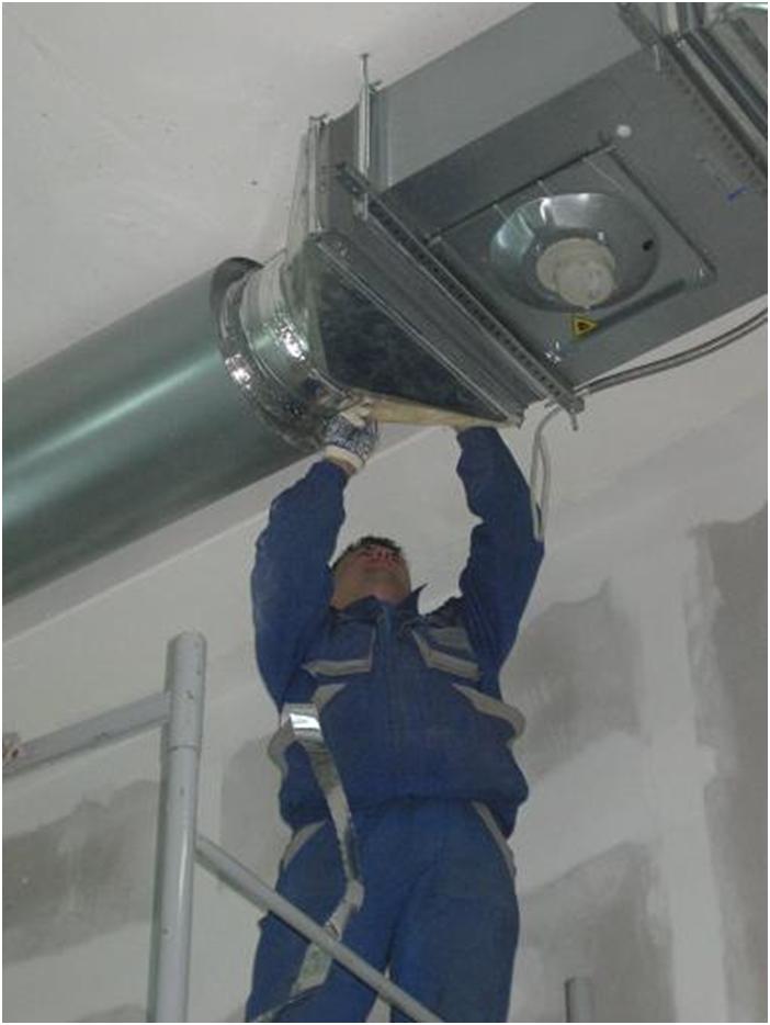 Installation d'équipements de ventilation