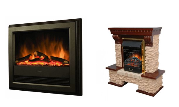 Wall and floor electric fireplaces
