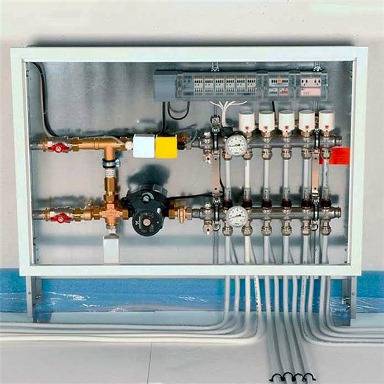Los principales puntos de instalación y ajuste de los medidores de flujo para el sistema de calefacción por suelo radiante.