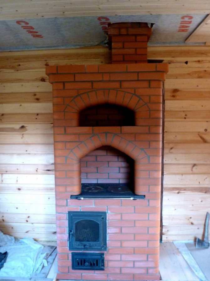 Oppvarming og kokeovner laget av mursteinprosjekter