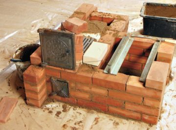 Do-it-yourself brick oven para maligo
