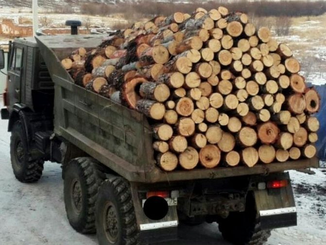 Transport et achat de bois rond