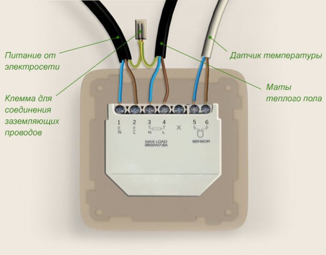 Informations utiles sur le câblage du capteur de température