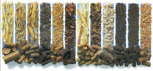Les granulés peuvent être produits à partir d'une variété de matériaux.