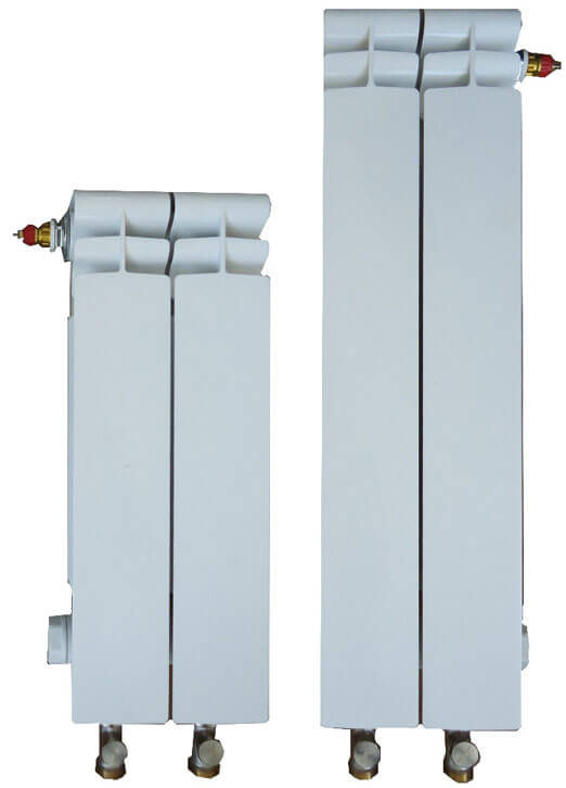 dimensions des radiateurs en aluminium