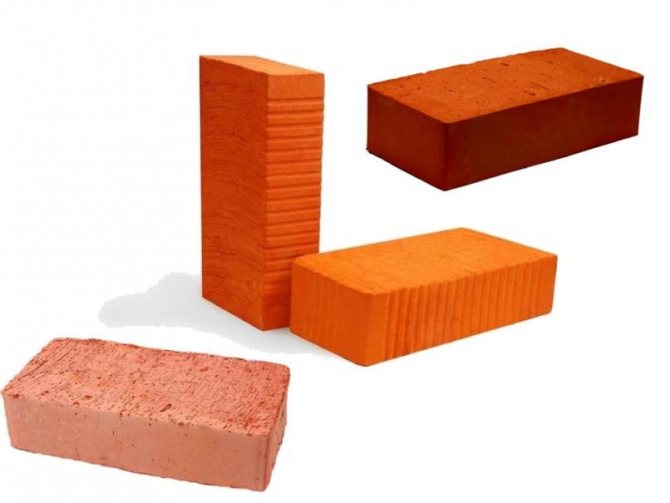 Différentes briques de qualité