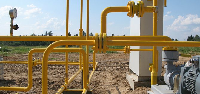 Système de gazoduc dans une installation industrielle