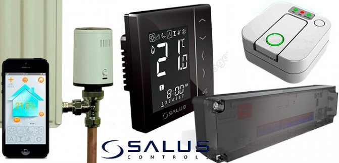 Sistema de controle de aquecimento Salus iT600
