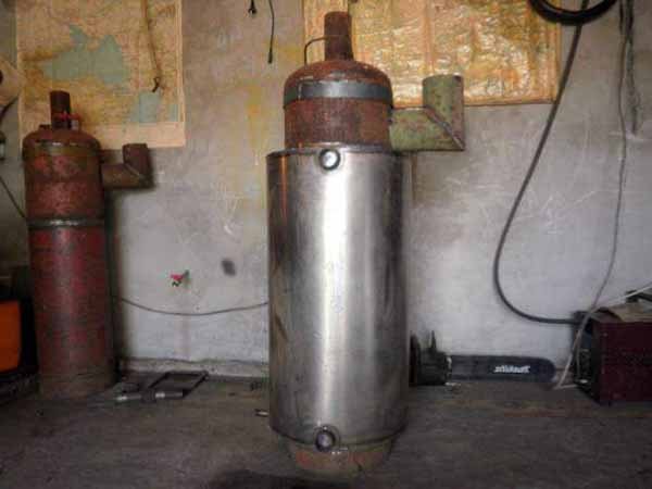 Šilumos generatorius iš propano cilindrų