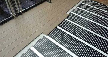 Teplá podlaha z uhlíkových vlákien