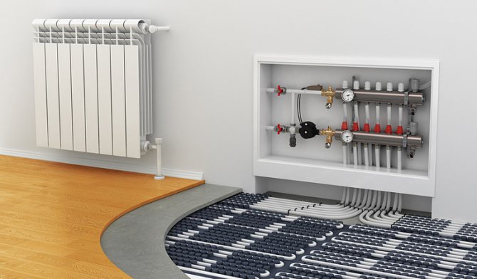 Private house heating type