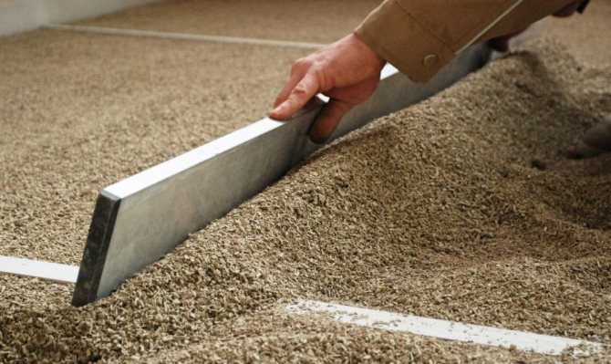 isolation du sol avec de la vermiculite