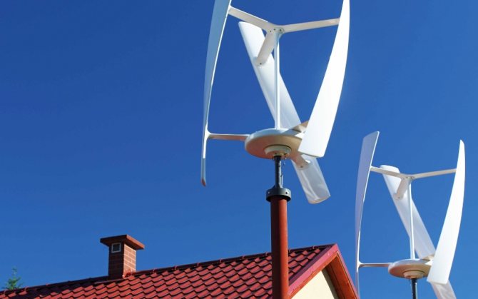 En fonction de la puissance de l'appareil et de la carte des vents de la région, un moulin à vent peut fournir de l'électricité à la fois à une petite maison de campagne et à un grand chalet.