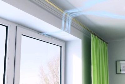 ventilation dans un appartement avec fenêtres en plastique